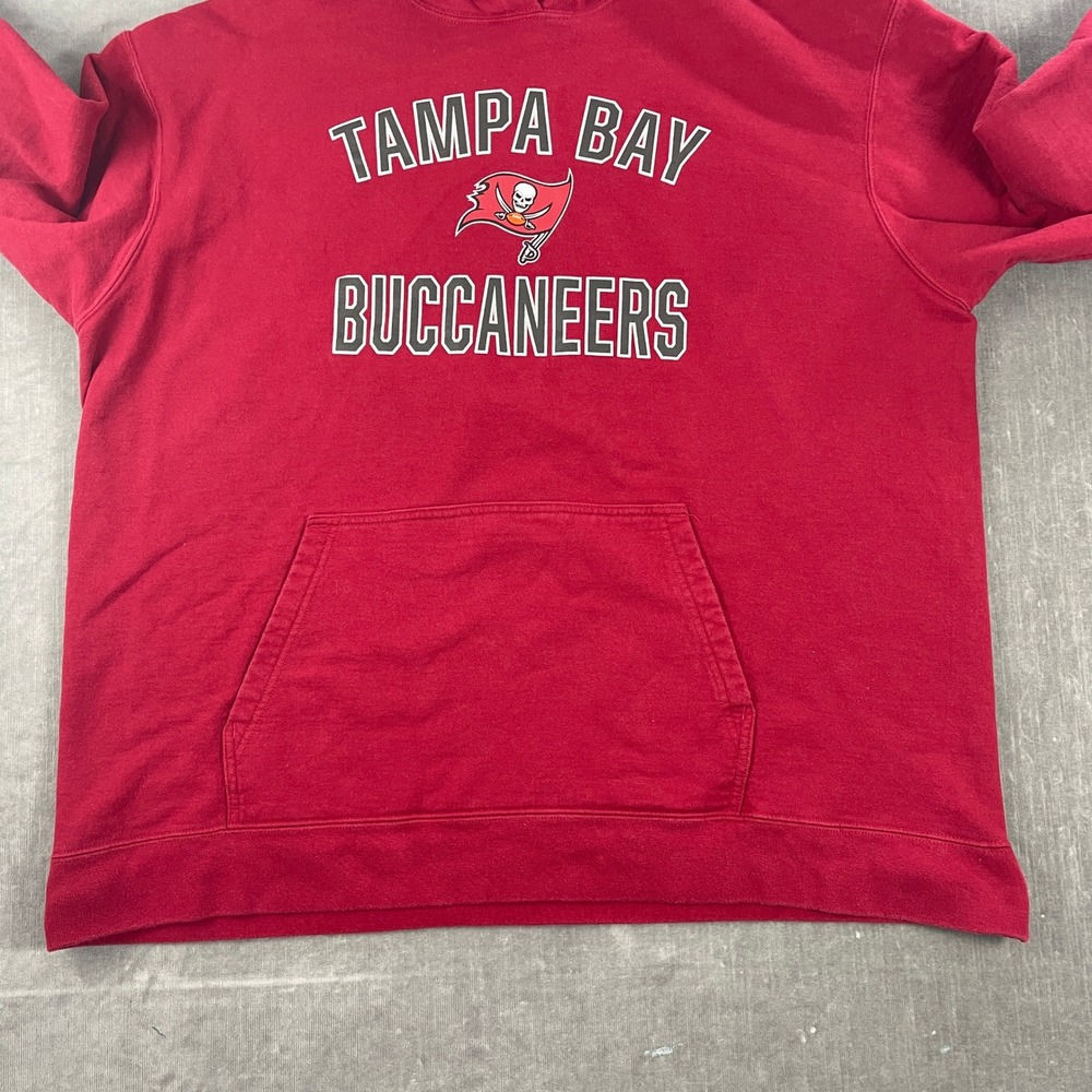 Tampa Bay Buccaneers Fanatics Men 2XL Red Hoodie NFL Graphic Pullover - Picture 6 of 8